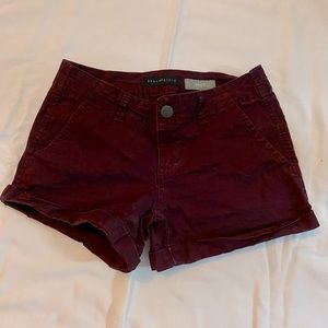 Burgundy shorts